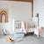 Vintage babybedje / ledikantje 'Lev' - white