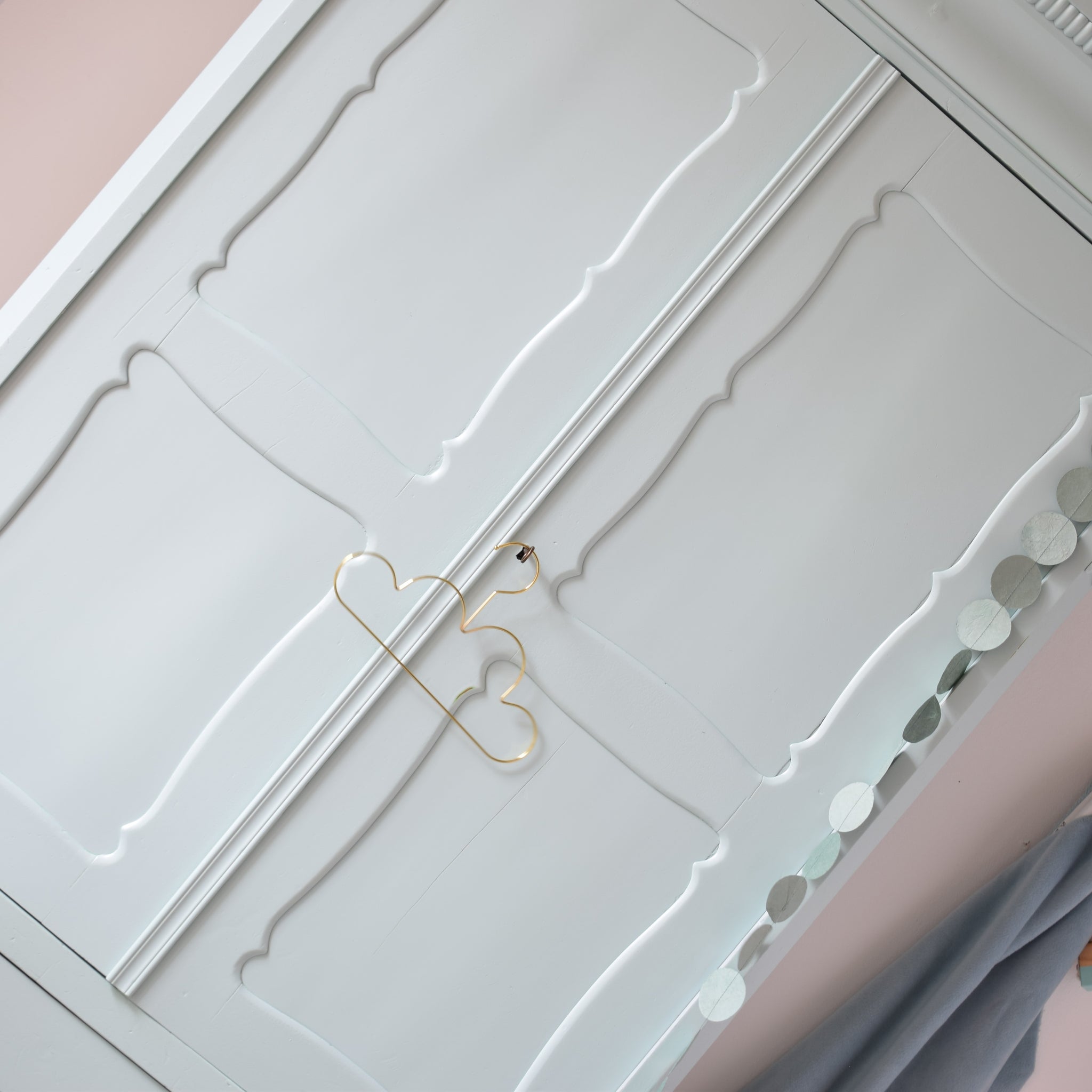 Biedermeier kast / kledingkast 'Ties' -mint