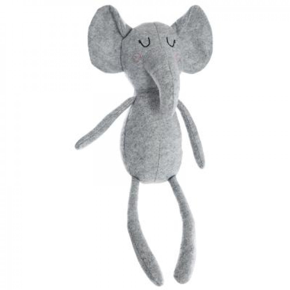 Guitige slapende olifant vilt - grijs
