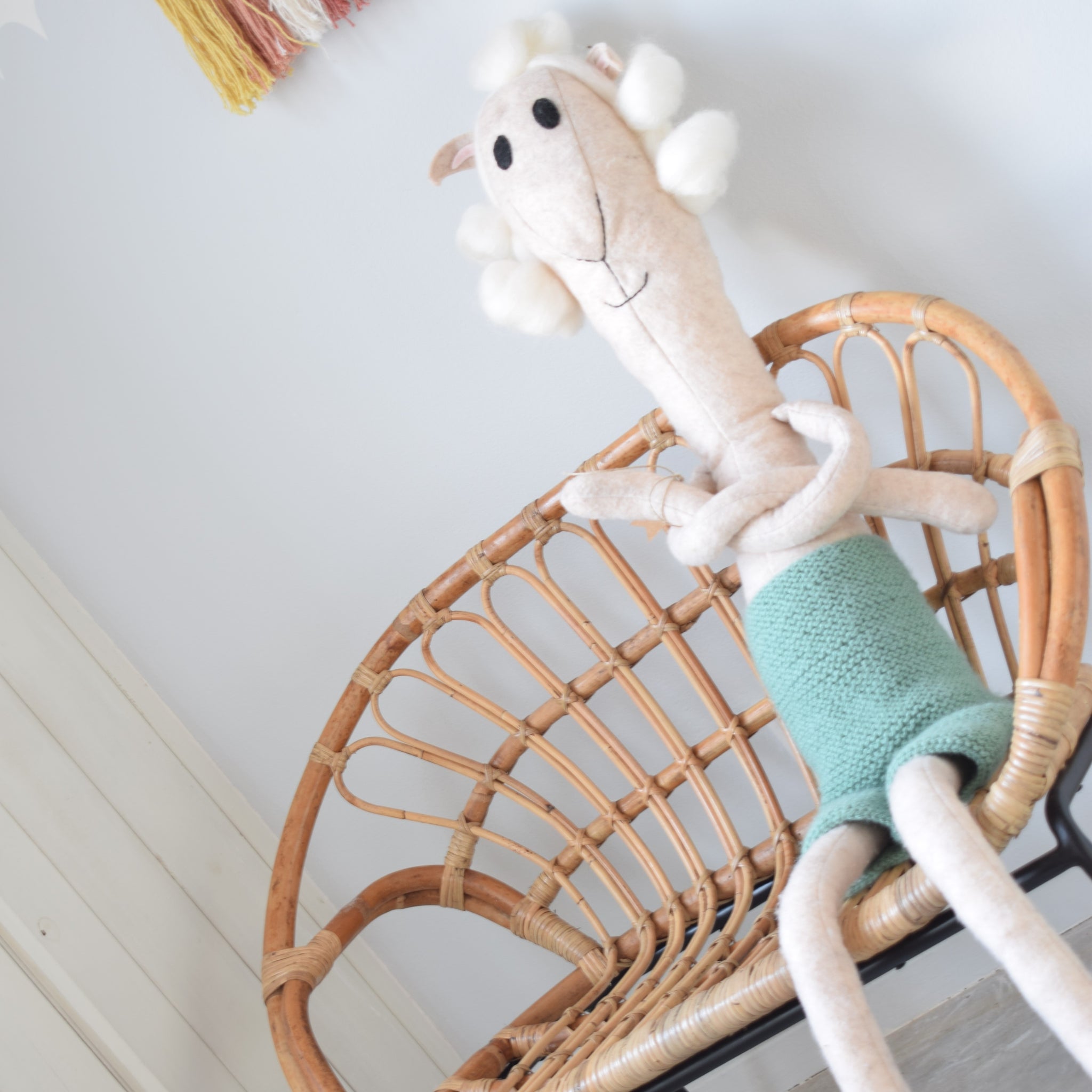 Ohsum! Rotan bankje / loveseat / tuinbankje 'Nea' voor kids - naturel