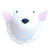dierenkop-schaap-wit-front