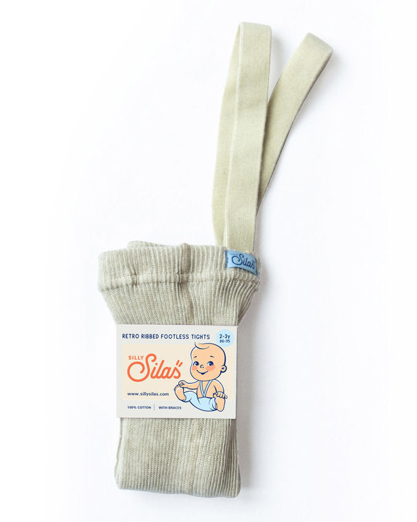 Silas legging met bretels Beige - 1-2 jaar
